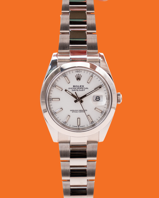 Rolex Datejust 16300 41mm White Smooth Bezel Oyster 2024