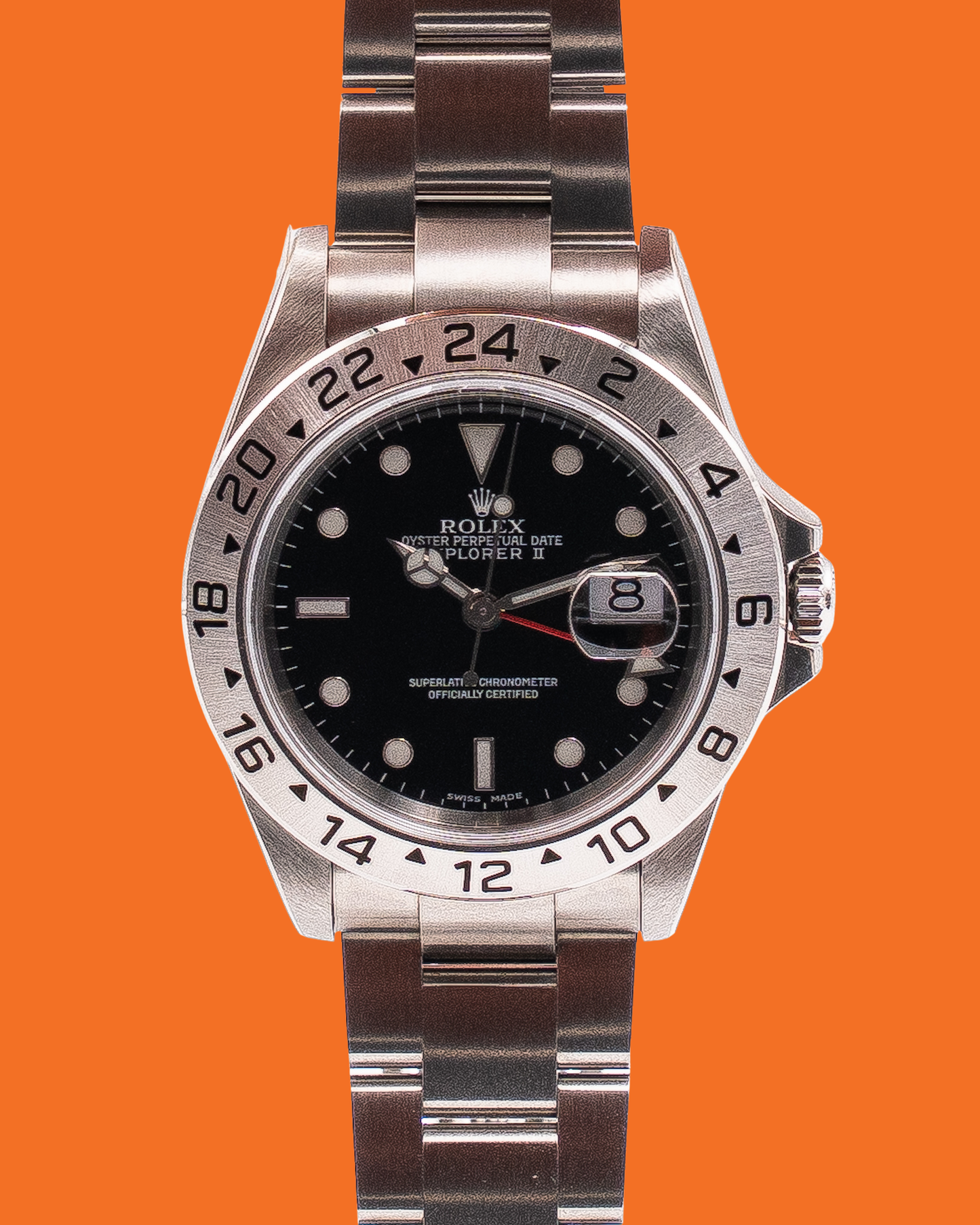 STICKERED UNWORN NOS Explorer II 40mm 16570 Black 2001