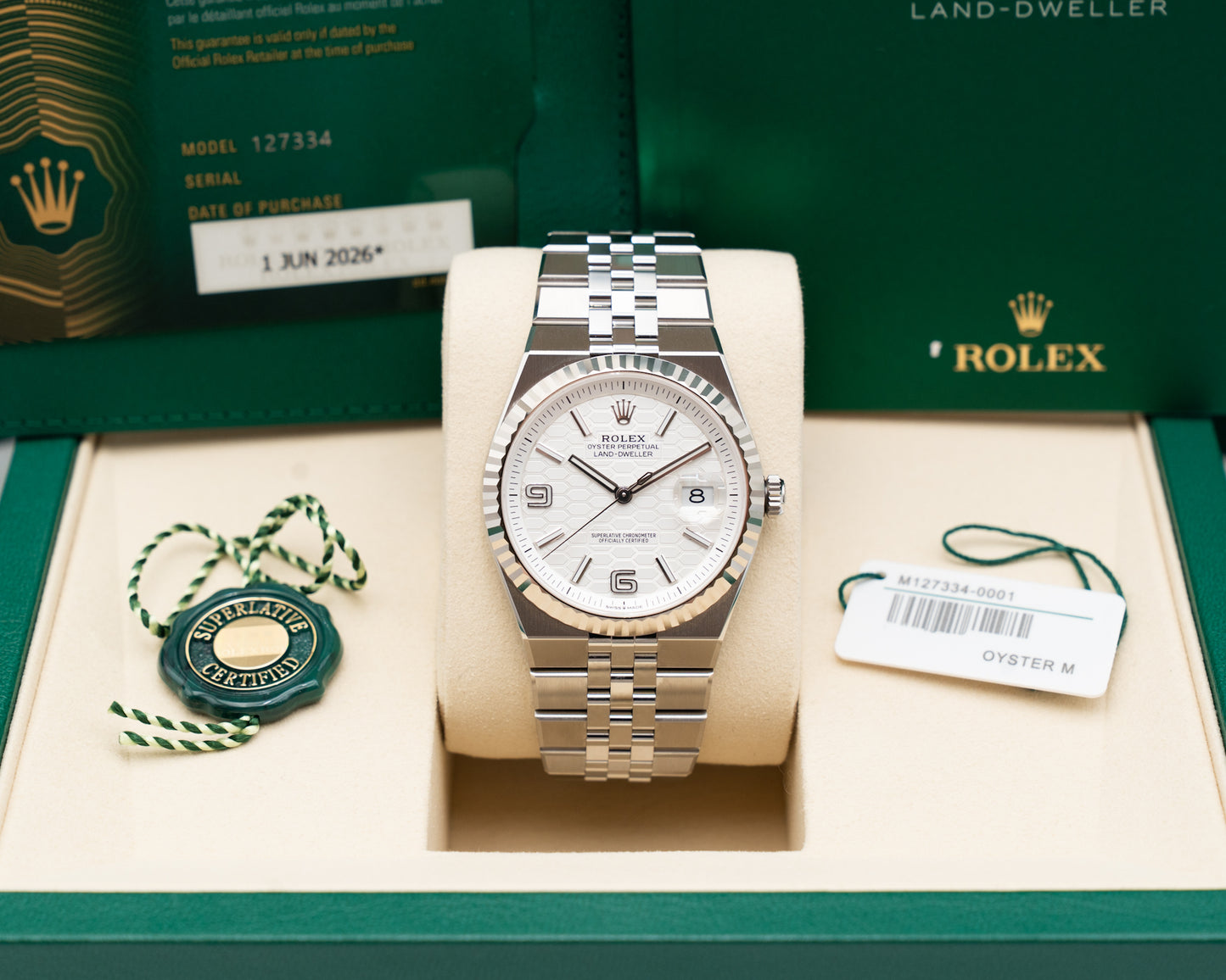 UNWORN Rolex Land-Dweller 127334 40mm White DIal 2026