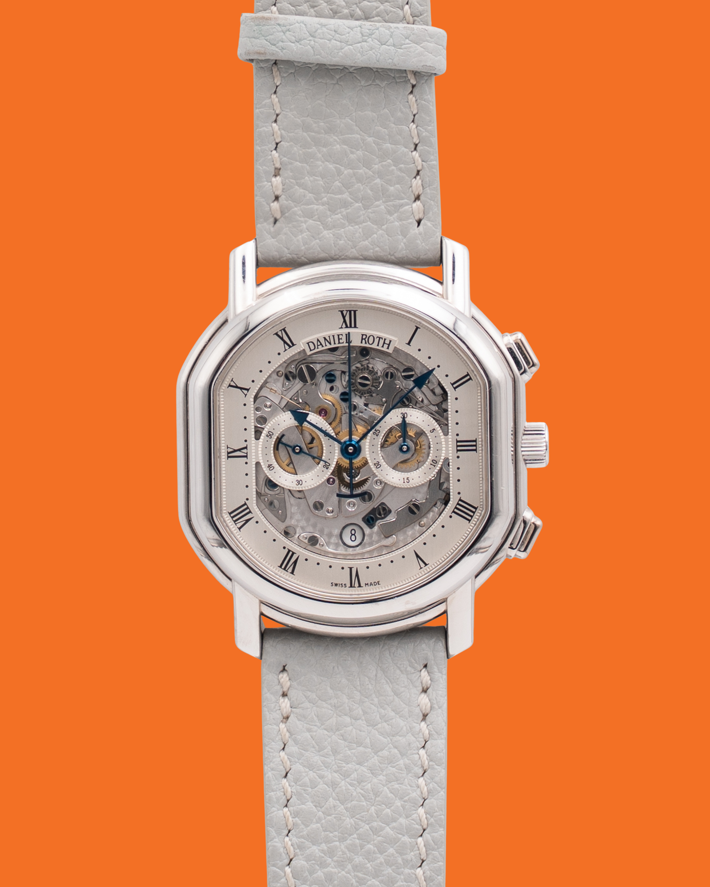 Daniel Roth Masters Chronograph 38mm 447.x.60 White Gold  Skeleton