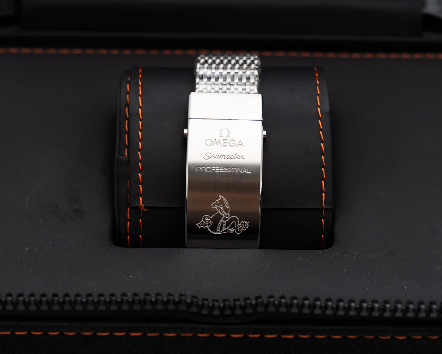UNWORN Omega Seamaster PloProf 55mm 224.30.55.21.01.001 Black Shark on Bracelet 2013
