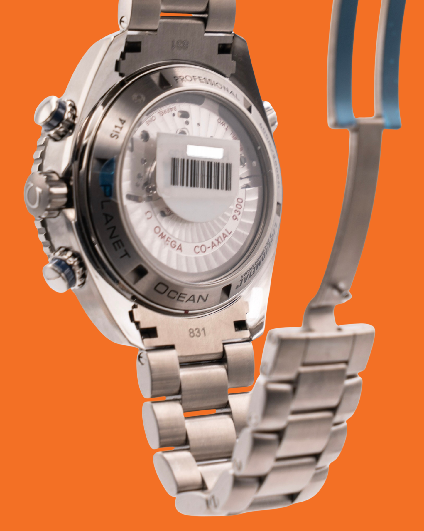 UNWORN Omega Seamaster Planet Ocean 600M 45.5mm 232.90.46.51.03.001 Chronograph Titanium Liquidmetal Blue