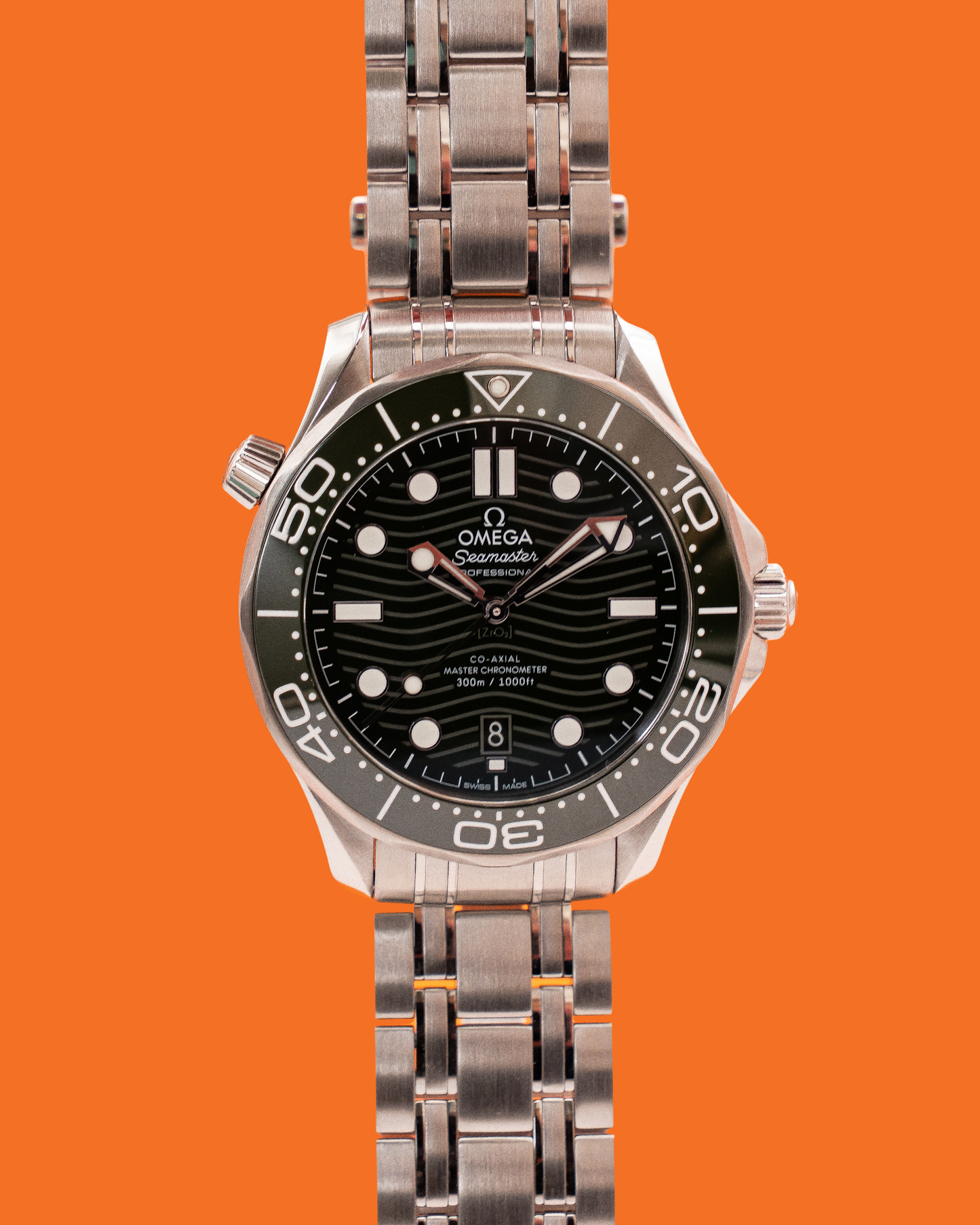 Omega Seamaster Diver 300M 42mm 210.30.42.20.10.001 Green Seaweed On Bracelet 2022