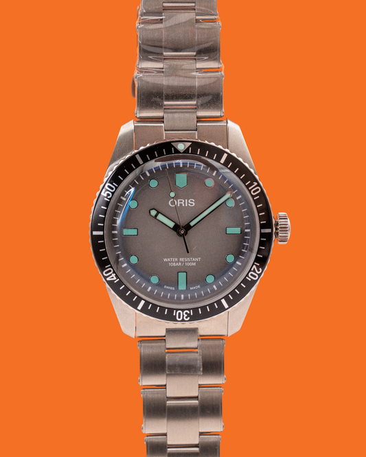 UNWORN Oris Divers Sixty-Five 40mm 01 733 7077 4053 Gray and Blue Dial (01 733 7707 4053-07)