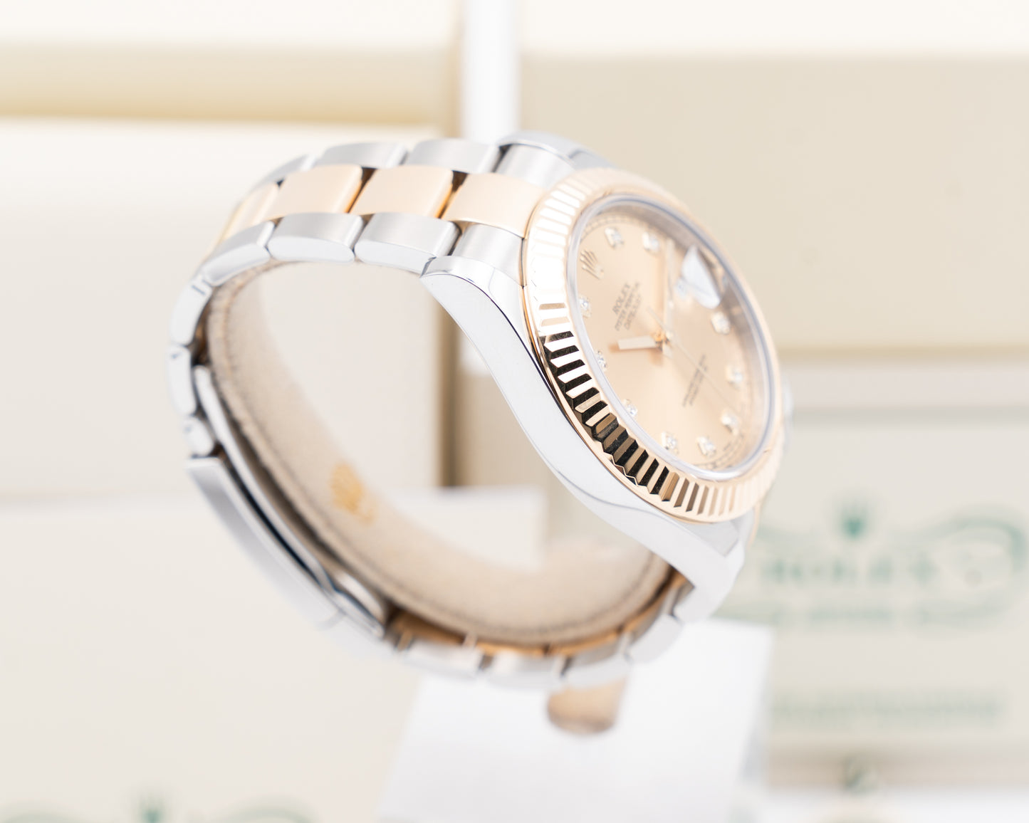 CPO 2025 Rolex Datejust II 41mm 116333 Champange Diamond DIal Two Tone Oyster