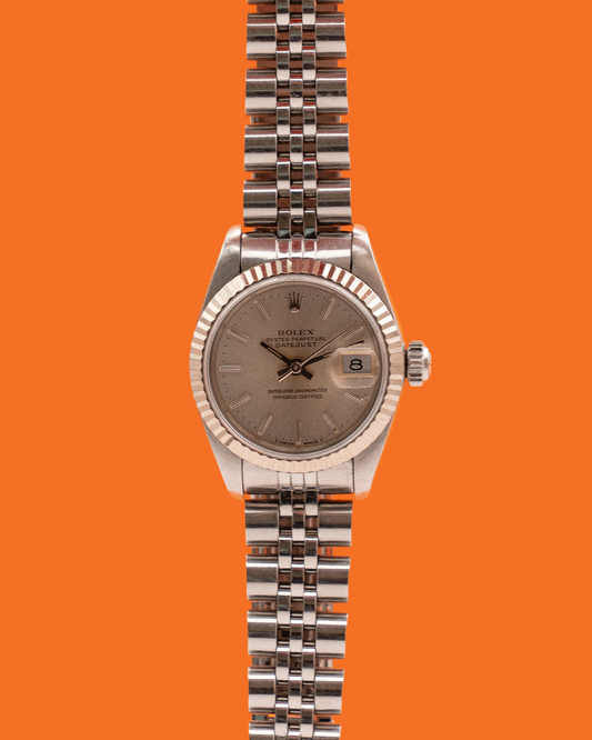 Rolex Datejust 69174 26mm Silver Dial Fluted Jubilee 1991