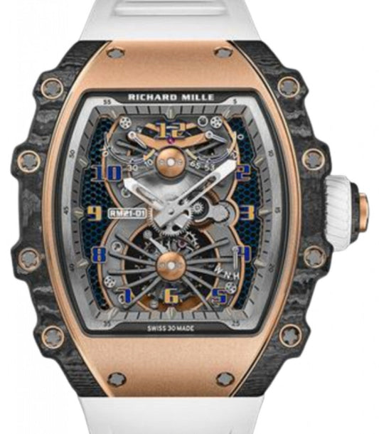 Richard Mille Manual Winding Tourbillon Aerodyne Red Gold/Carbon TPT RM 21-01