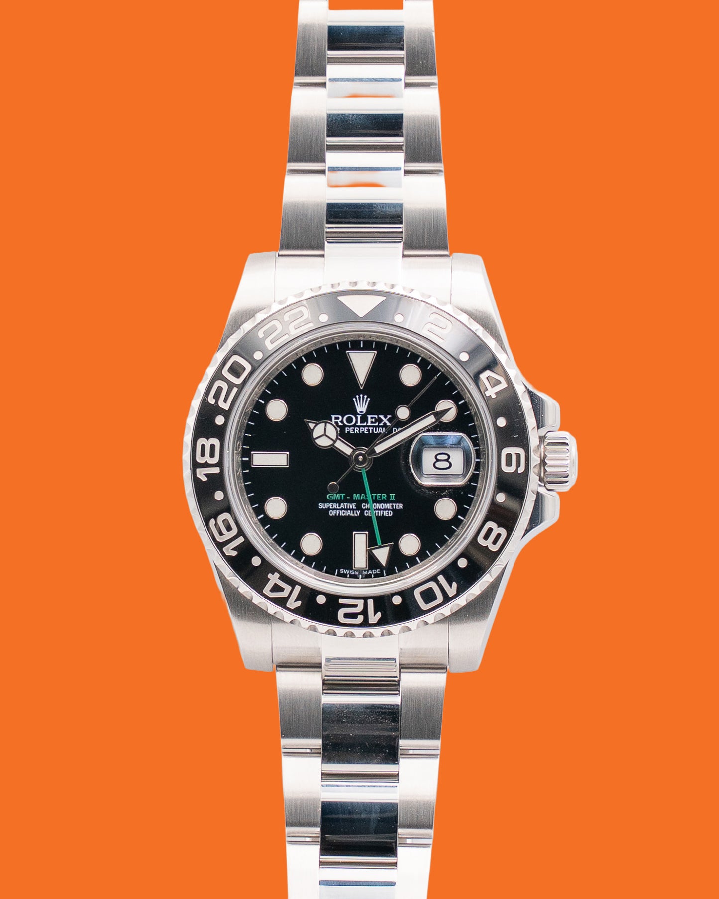 Rolex GMT Master II 40mm 116710LN Green Arrow 2011