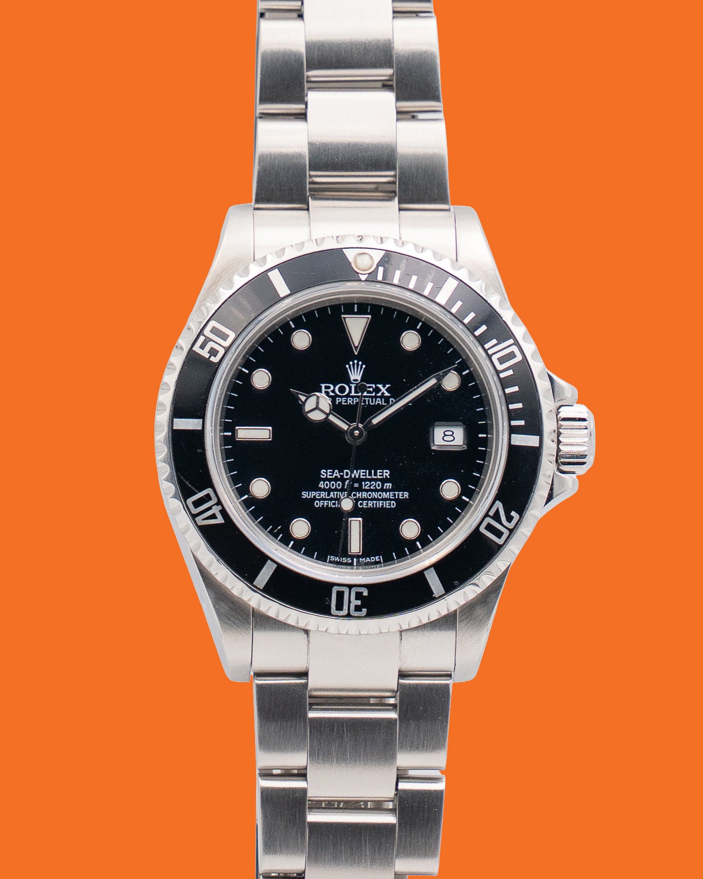 Rolex Seadweller 16600 40mm 4000ft Black No holes M serial 2008