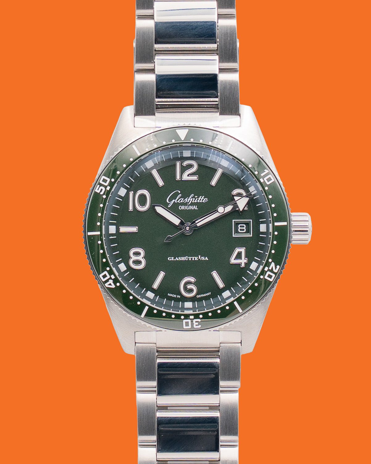 Glashütte SeaQ 39.5mm 1-39-11-13-83-70 Green Dial 2022