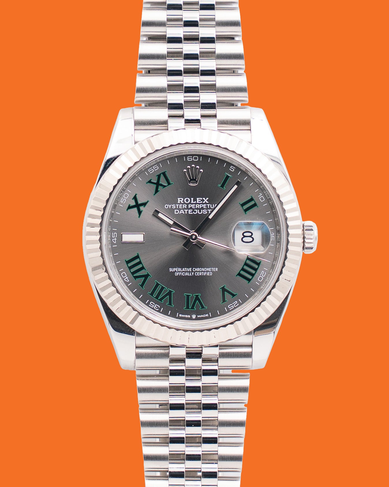 Rolex Datejust 41mm 126334 Wimbledon Fluted Jubilee 2025