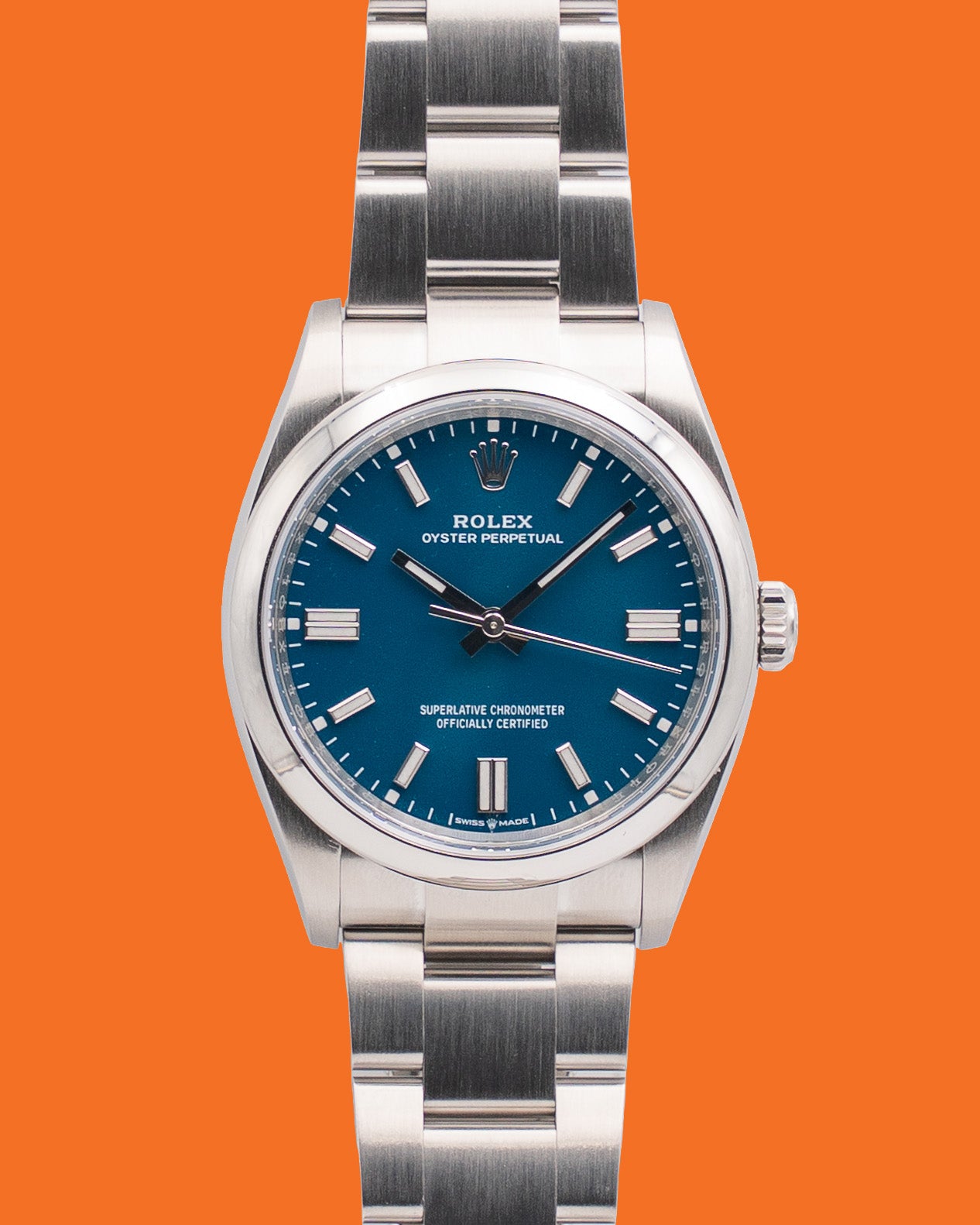 Rolex Oyster Perpetual 36mm 126000 Med Blue Dial 2025