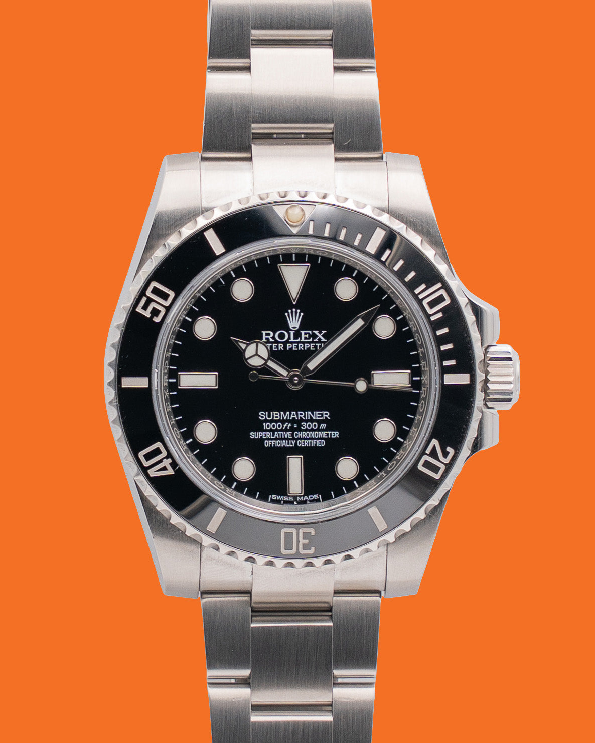 Rolex Submariner No Date 40mm 114060 Black Dial 2017