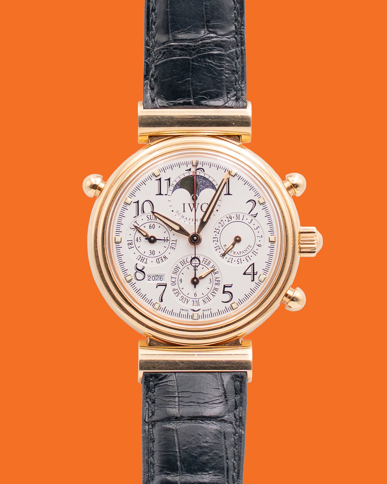 IWC Da Vinci IW375403 Perpetual Rattrapante Red Gold English