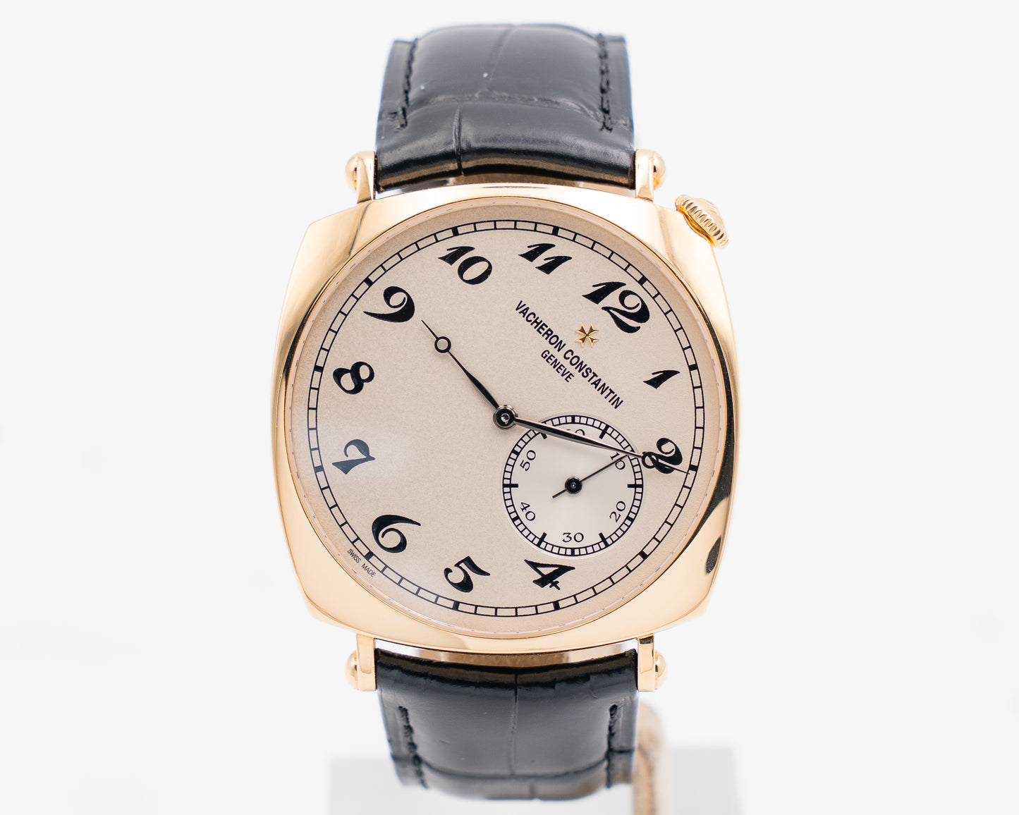Vacheron Constantin Historiques American 1921 40mm 82035 Yellow Gold Black Strap 2014