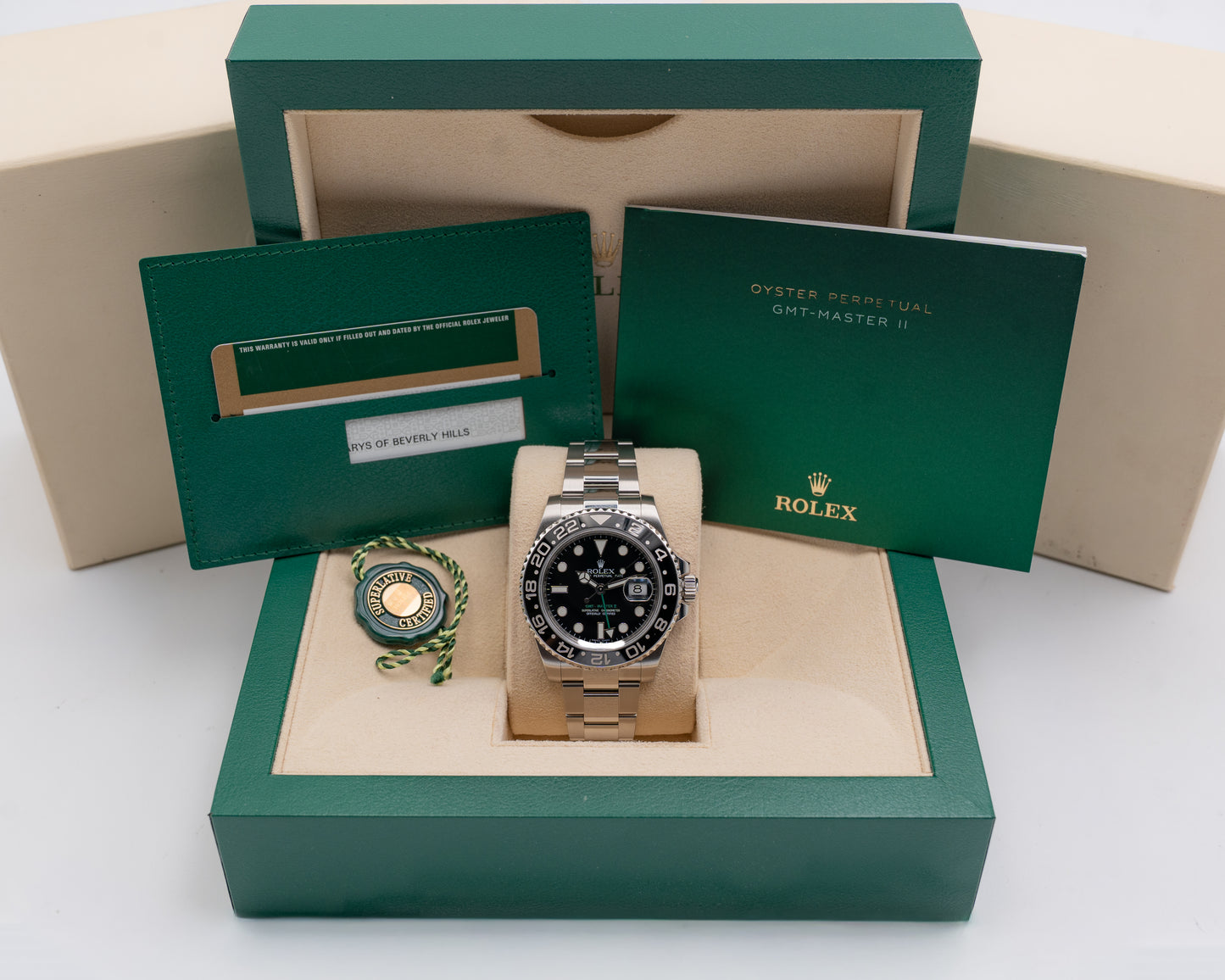 Rolex GMT Master II 40mm 116710LN Green Arrow 2011
