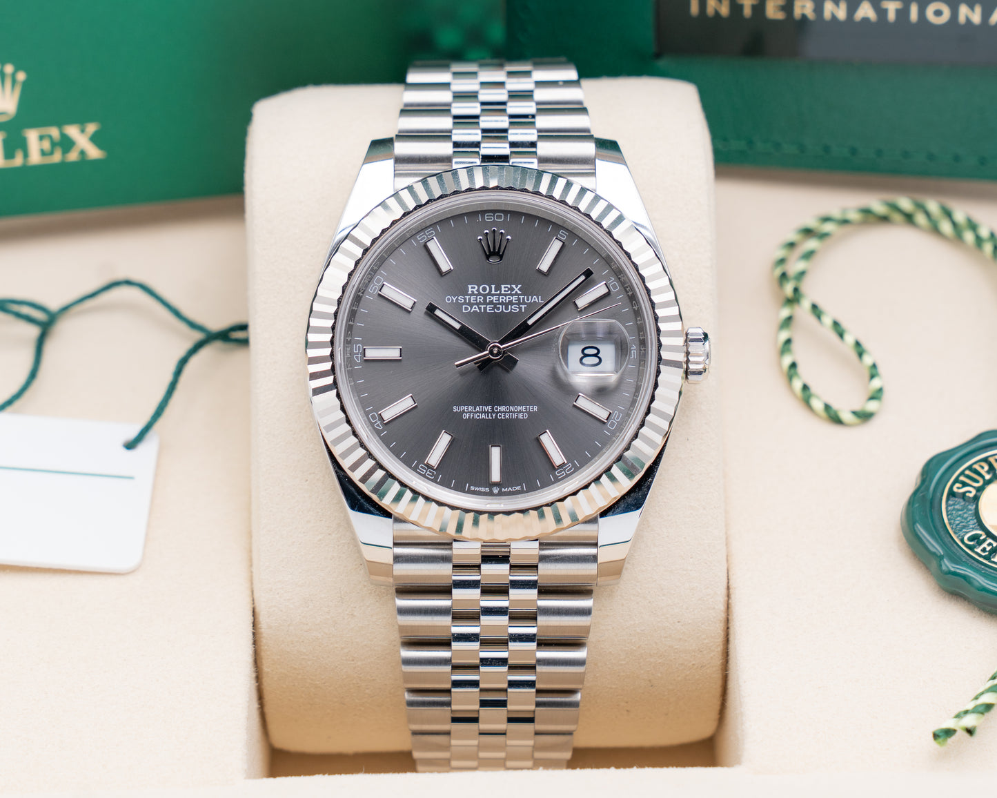 Rolex Datejust 41mm 126334 Grey Dial Fluted Jubilee 2025