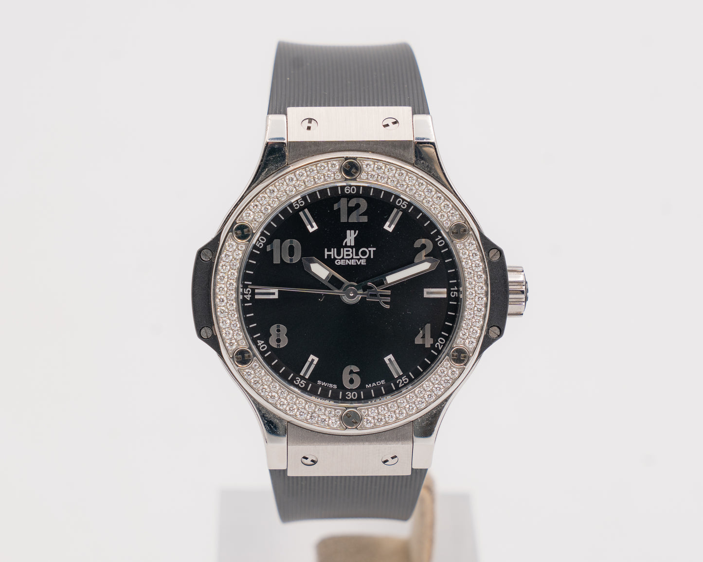 Hublot Big Bang 38  361.SX.1270.RX.1104 38mm Black Dial Diamond Bezel