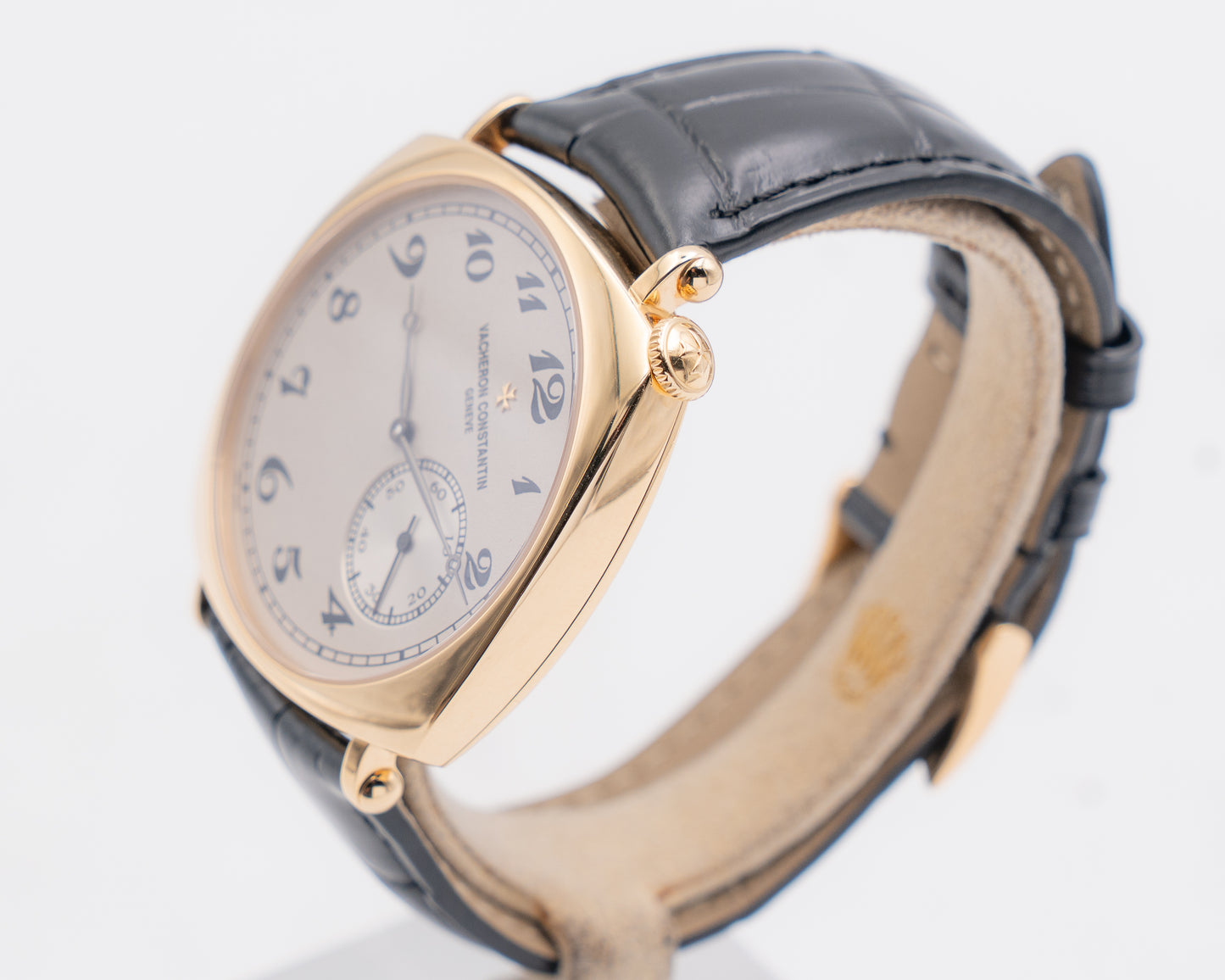 Vacheron Constantin Historiques American 1921 40mm 82035 Yellow Gold Black Strap 2014