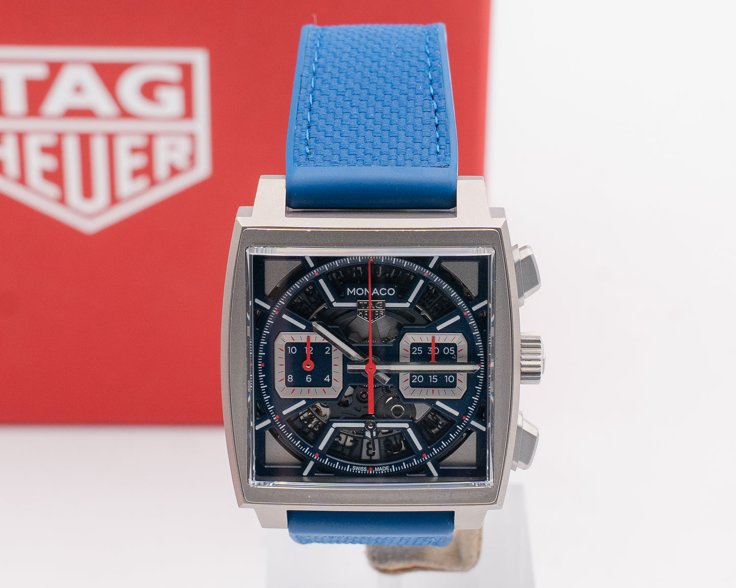 Tag Heuer Monaco 39mm CBL2182 Titanium Blue Skeleton 2023