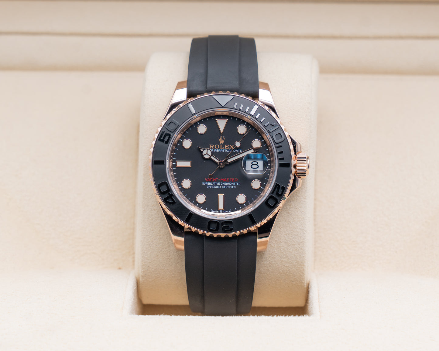 Rolex Yacht-Master 40mm 126655 Rose Gold Oyster Flex 2021