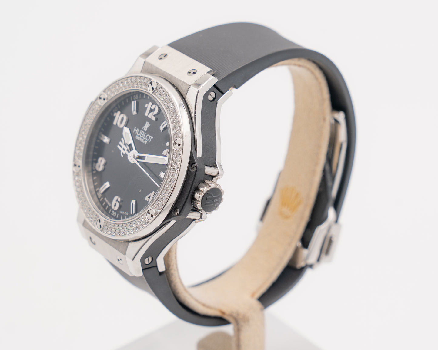 Hublot Big Bang 38  361.SX.1270.RX.1104 38mm Black Dial Diamond Bezel